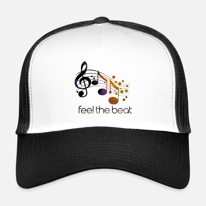 Feel the Beat – Abstract clef Trucker Cap