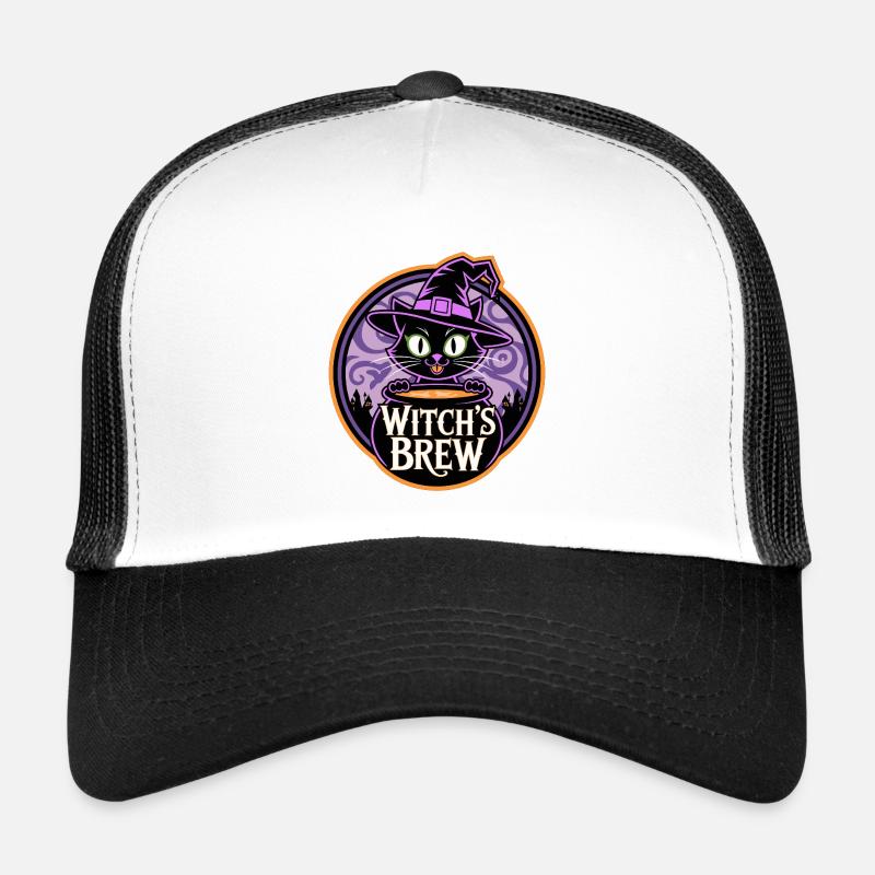 Breuvage de la sorcière – Chat sorcière mystique Casquette trucker 