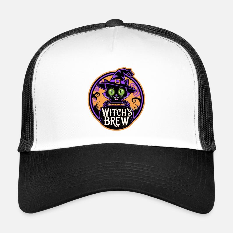 Breuvage de la sorcière – Chat sorcière mystique Casquette trucker 