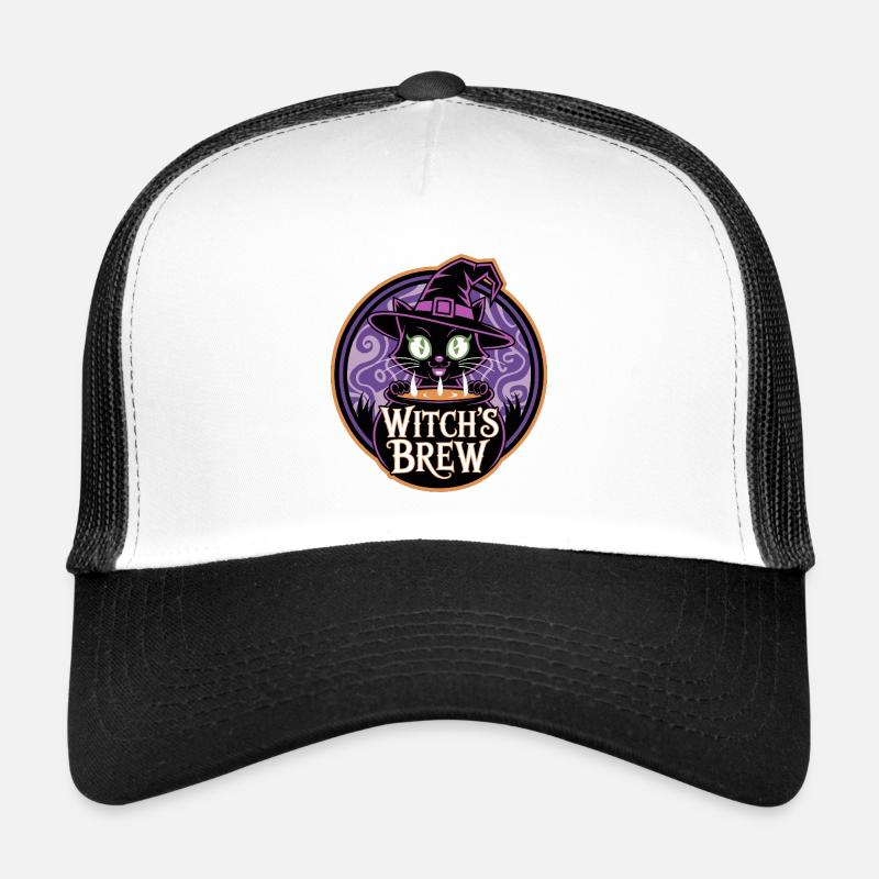 Breuvage de la sorcière – Chat sorcière mystique Casquette trucker 