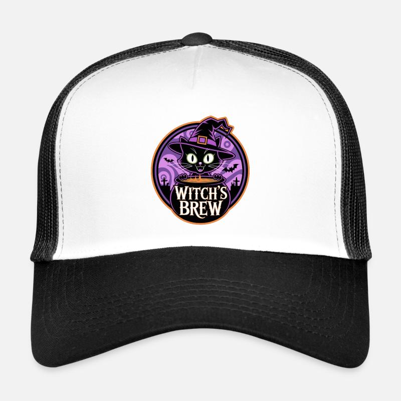 Breuvage de la sorcière – Chat sorcière mystique Casquette trucker 
