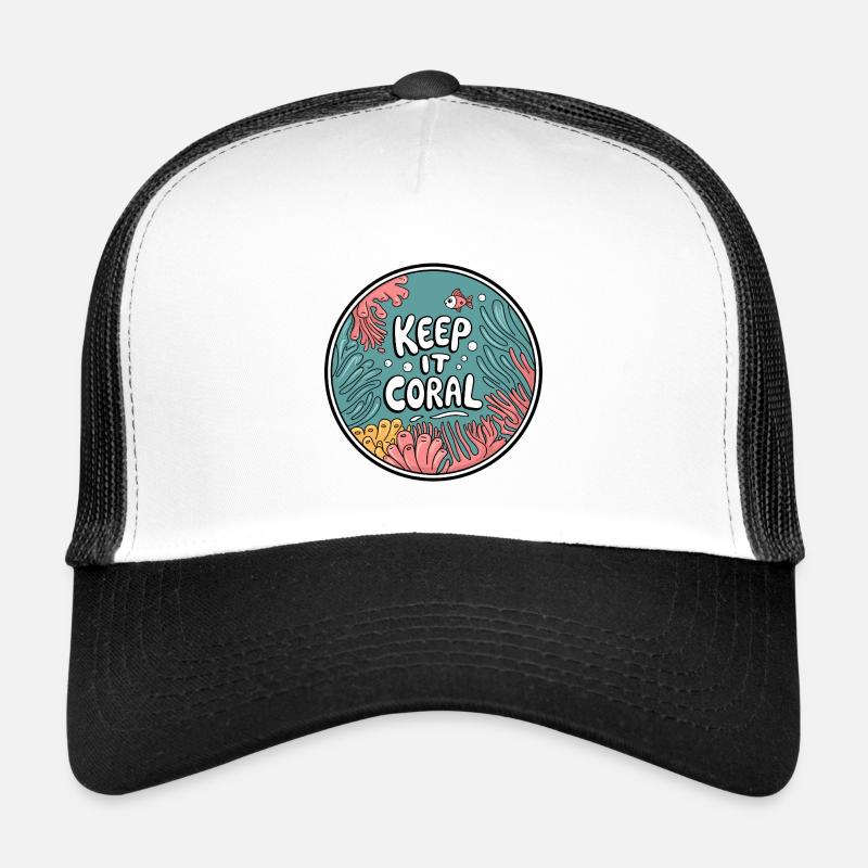 Keep It Coral – Saving Coral Reef, Marine Conservation Trucker Cap