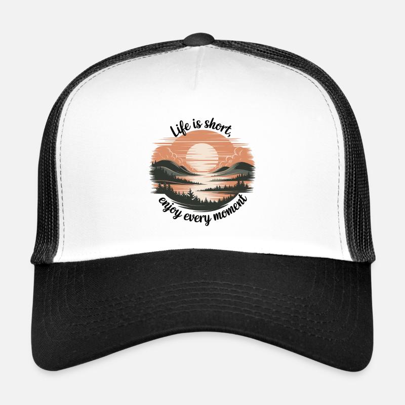 La vie est courte – profitez de chaque instant Casquette trucker 