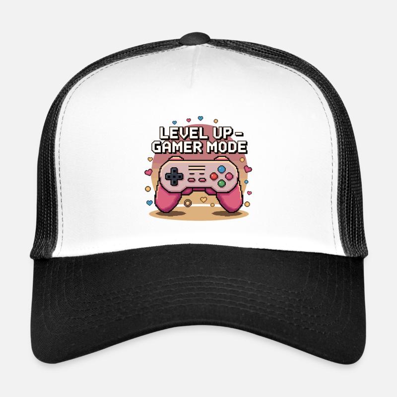 Level Up – Gamer Mode Trucker Cap