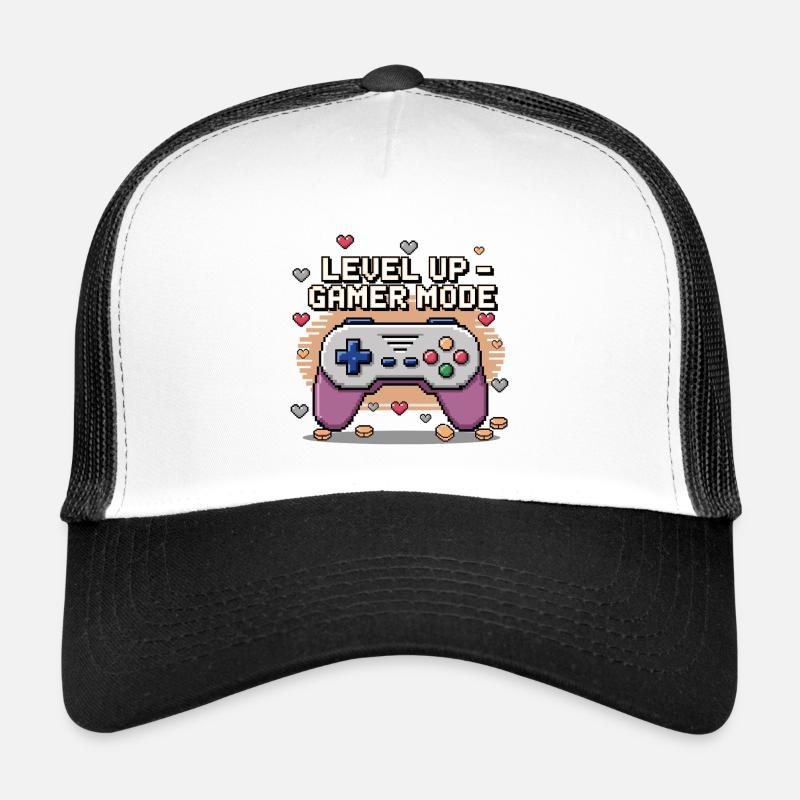 Level Up – Gamer Mode Trucker Cap