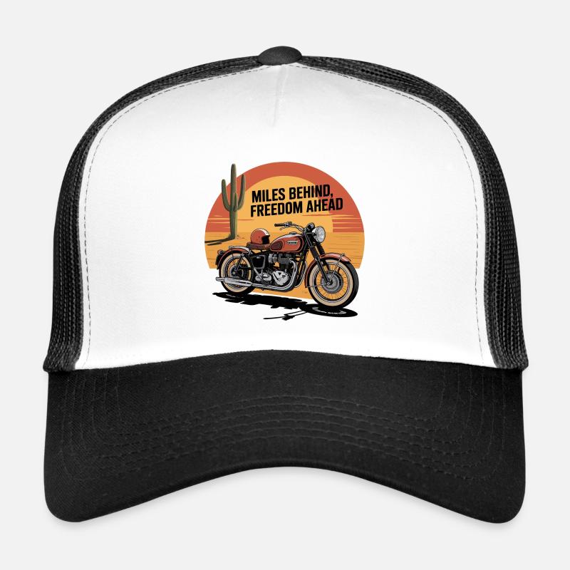 Miles Behind, Freedom Ahead – Biker-Abenteuer Trucker Cap