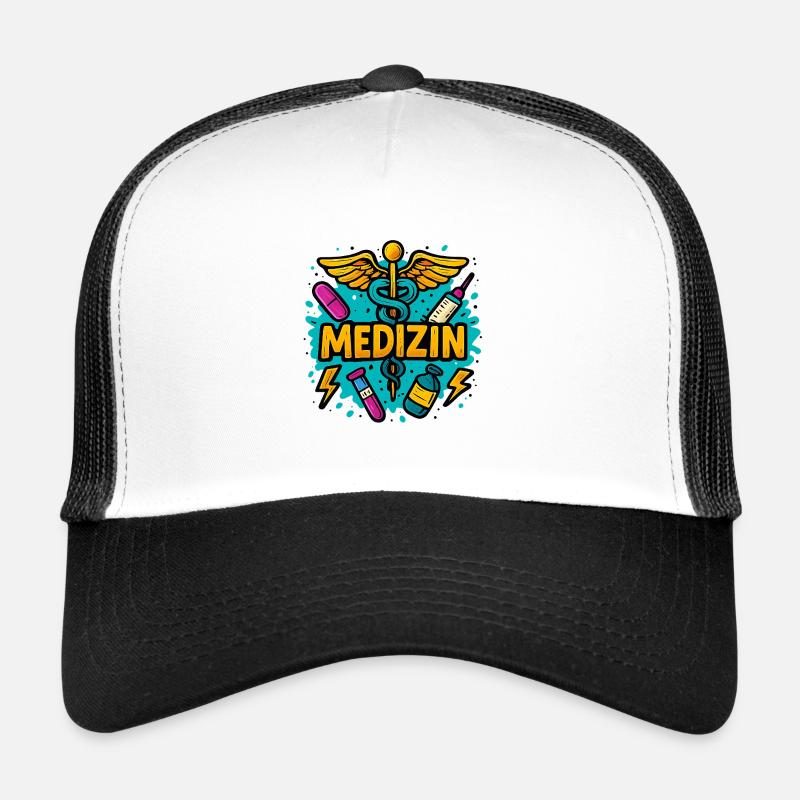 Medizin in Farbe - Trucker Cap - Weiß/Schwarz