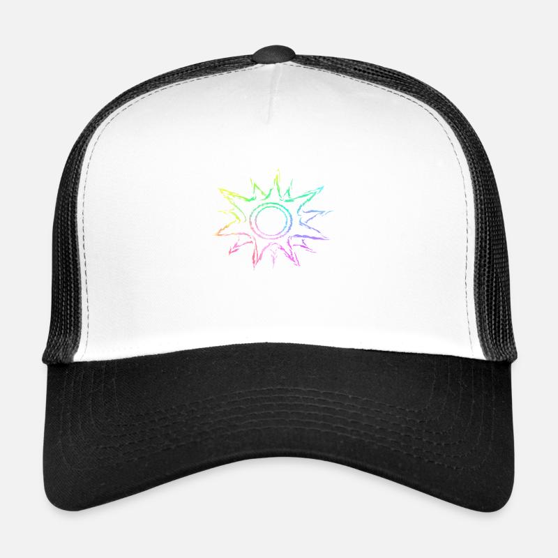 Soleil dégradé coloré Casquette trucker 