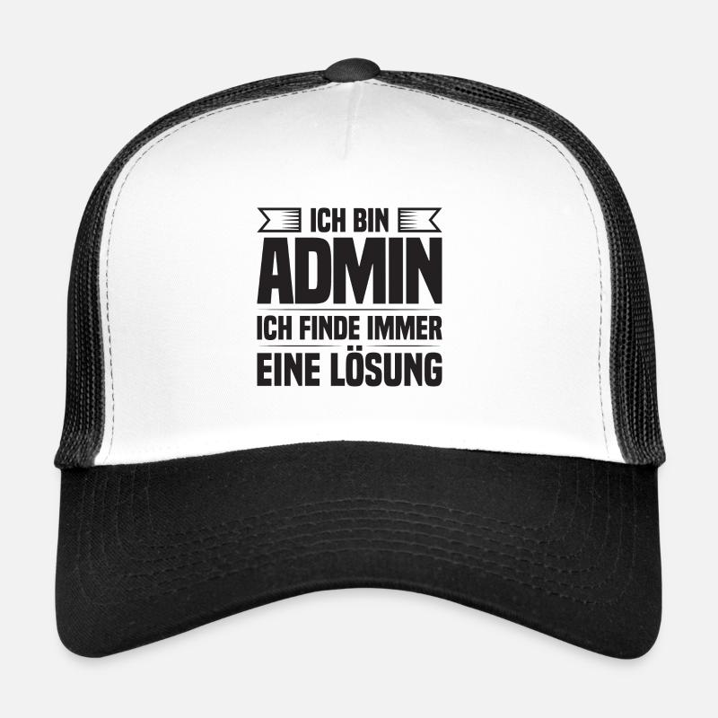 Administrator IT-ler Support Lösung Sysadmin Admin Trucker Cap