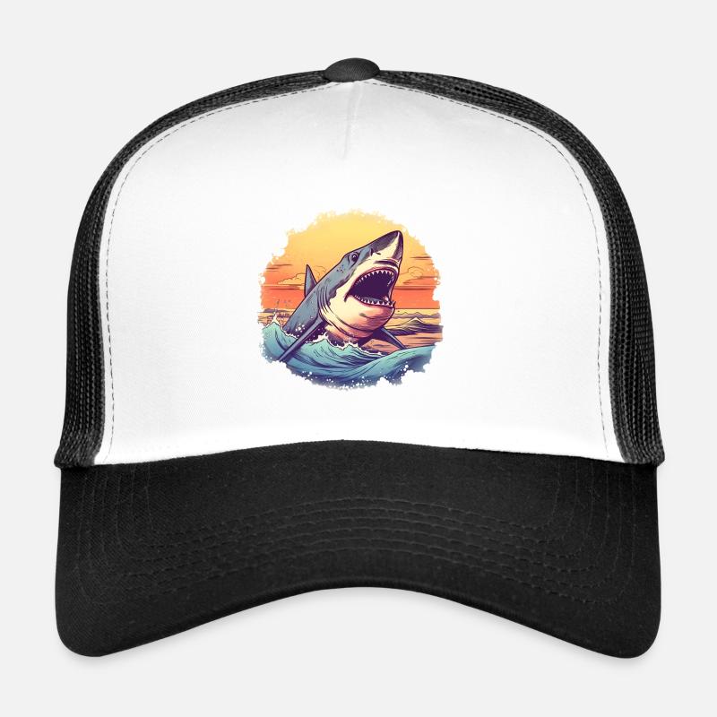 Weißer Hai Trucker Cap