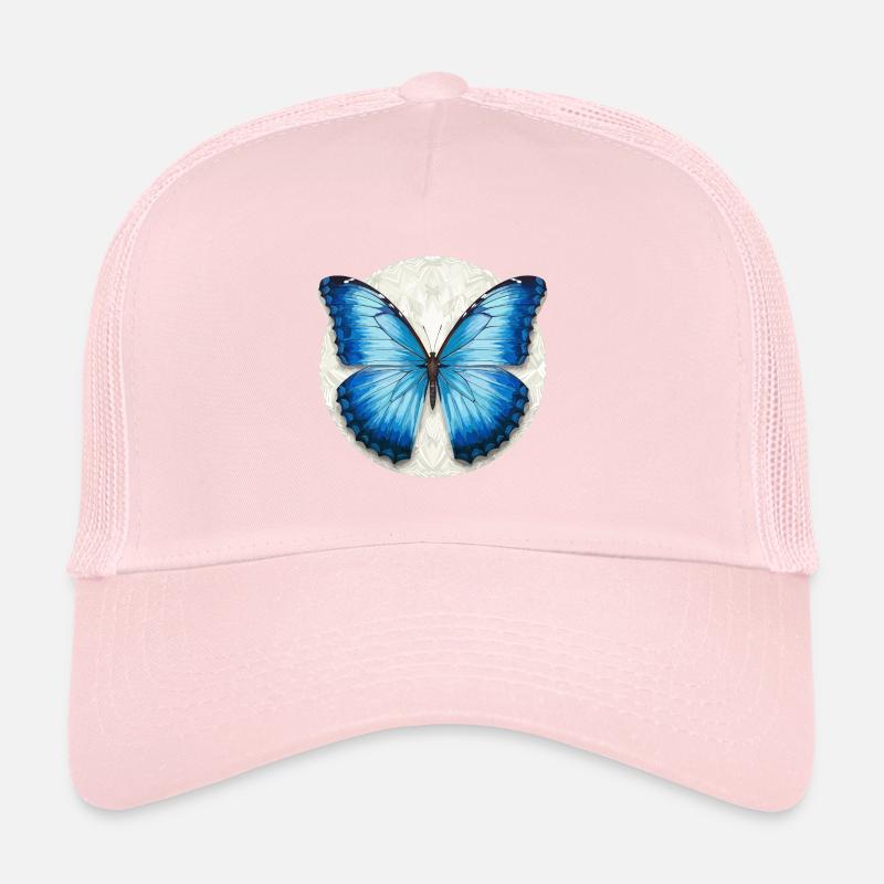 Morpho Papillon Bleu Casquette trucker 