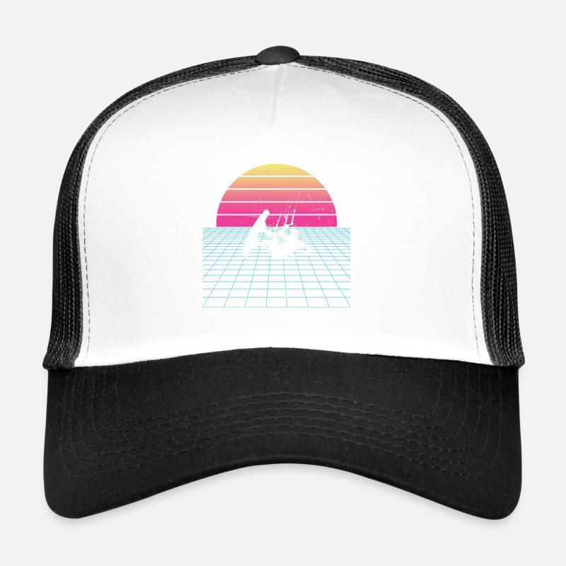 Kitesurfen Kitesurfer Kitesurfing Herren - Trucker Cap - Weiß/Schwarz