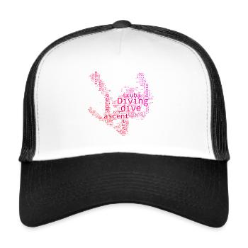 Scuba Diver Scuba Diver Scuba Diver Diving - Casquette trucker  - blanc/noir - Devant