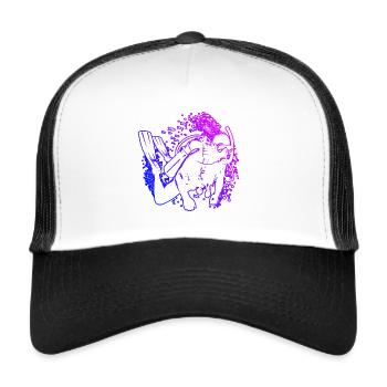 Plongée sous-marine Plongée sous-marine Plongée sous-marine Plongée sous-marine - Casquette trucker  - blanc/noir - Devant