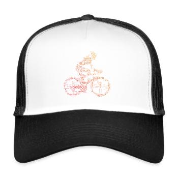 Cycling Cycling Cycling Ladies Cyclists - Trucker Cap - white/black - Front