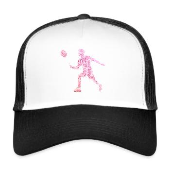 Badminton players Badminton Squash - Trucker Cap - white/black - Front