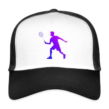 Badminton Badminton Players Men Badminton - Trucker Cap - white/black - Front