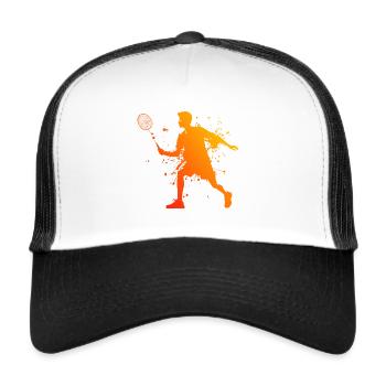 Men's Squash Badminton Badminton - Trucker Cap - white/black - Front