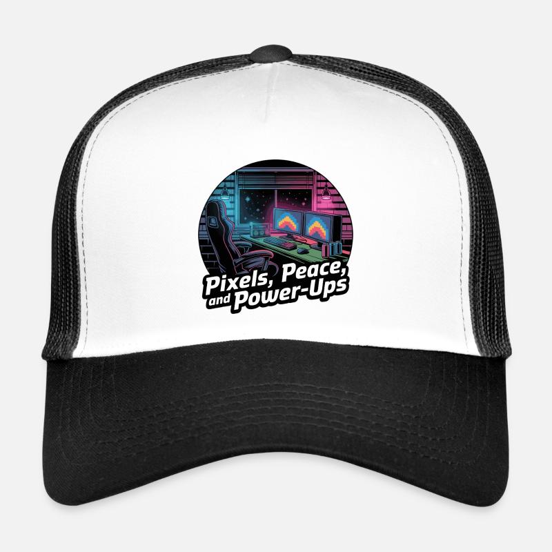 Pixels, paix et bonus – Configuration de jeu Casquette trucker 