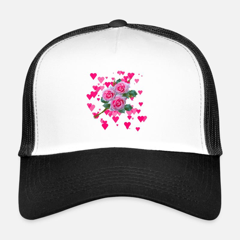 Bouquet - Trucker Cap - white/black