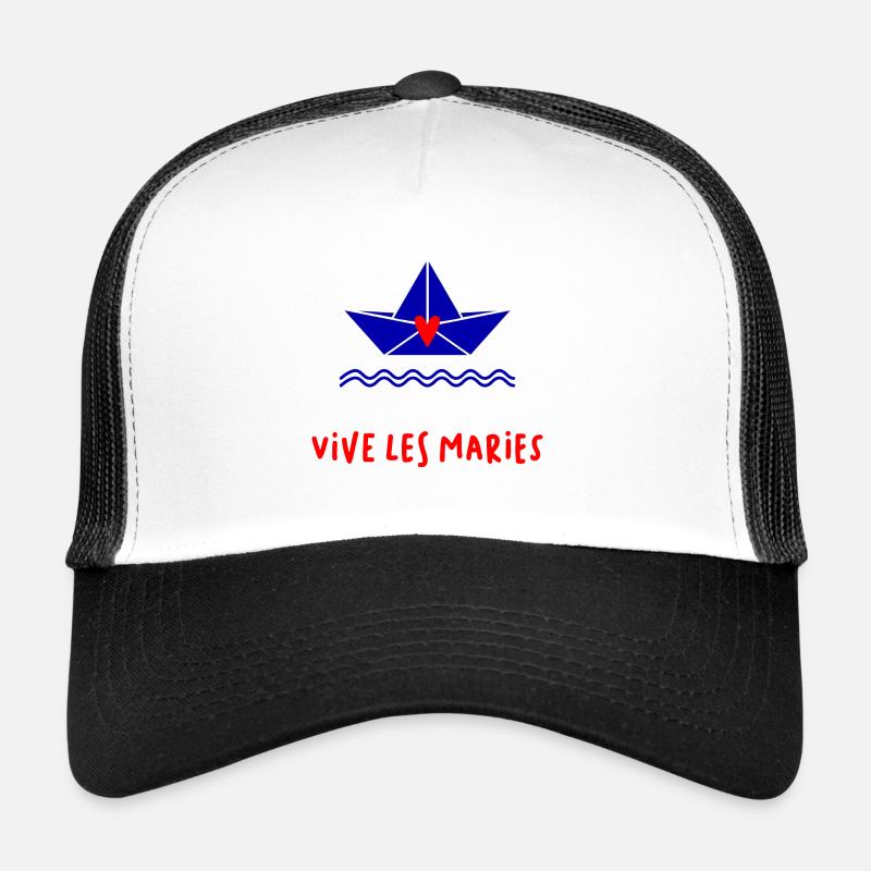 VIVE LES MARIES. JUST MARRIED. SAINT VALENTIN Casquette trucker 