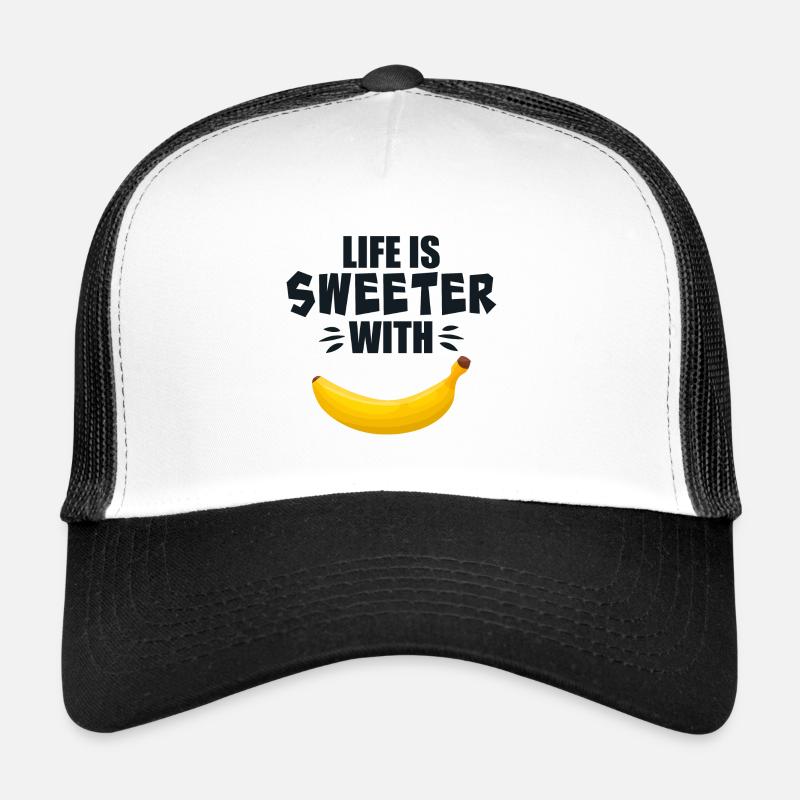 La vie est plus douce avec la banane Casquette trucker 