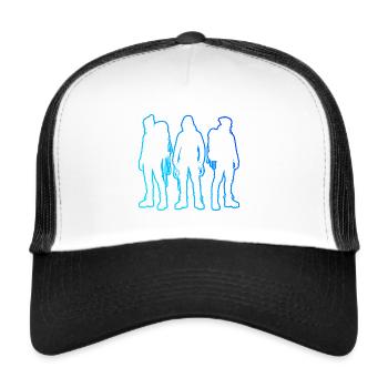 Grimpeur Escalade de bloc Grimpeur masculin - Casquette trucker  - blanc/noir - Devant