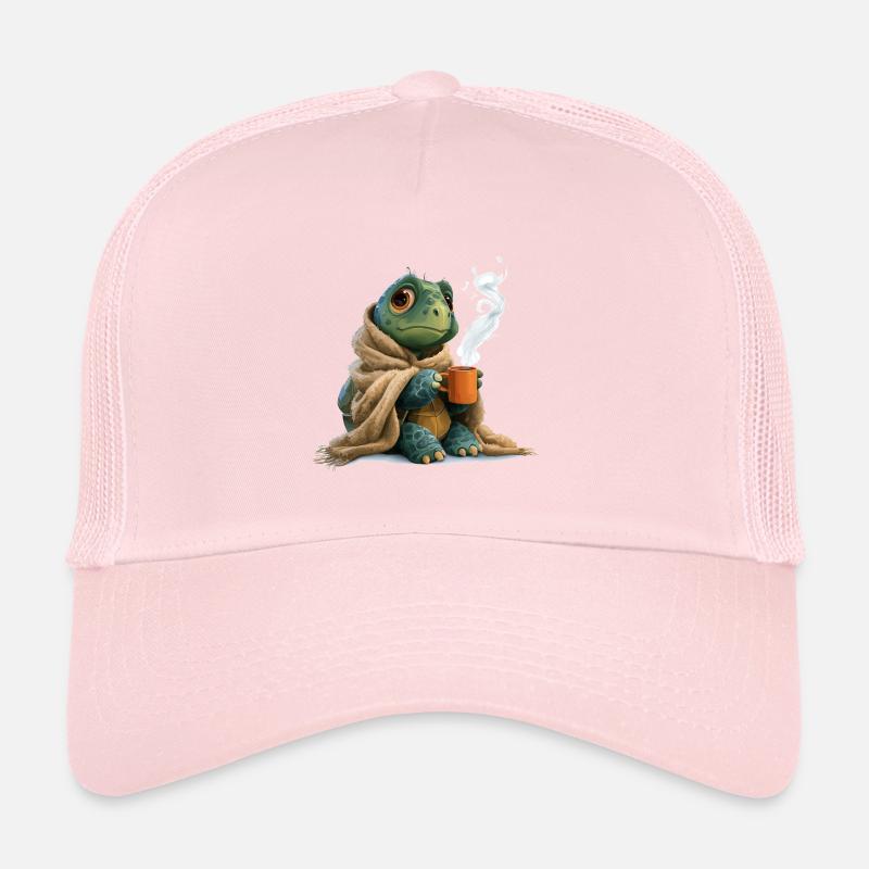Coffee Turtle Design Trucker Cap