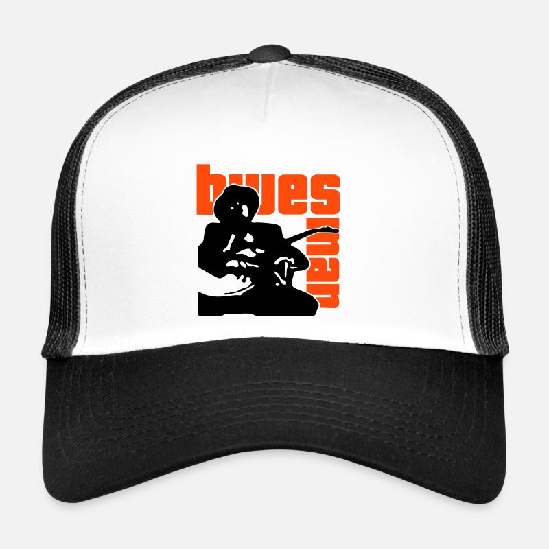 mr. bluesman (vector) - Trucker Cap - Weiß/Schwarz