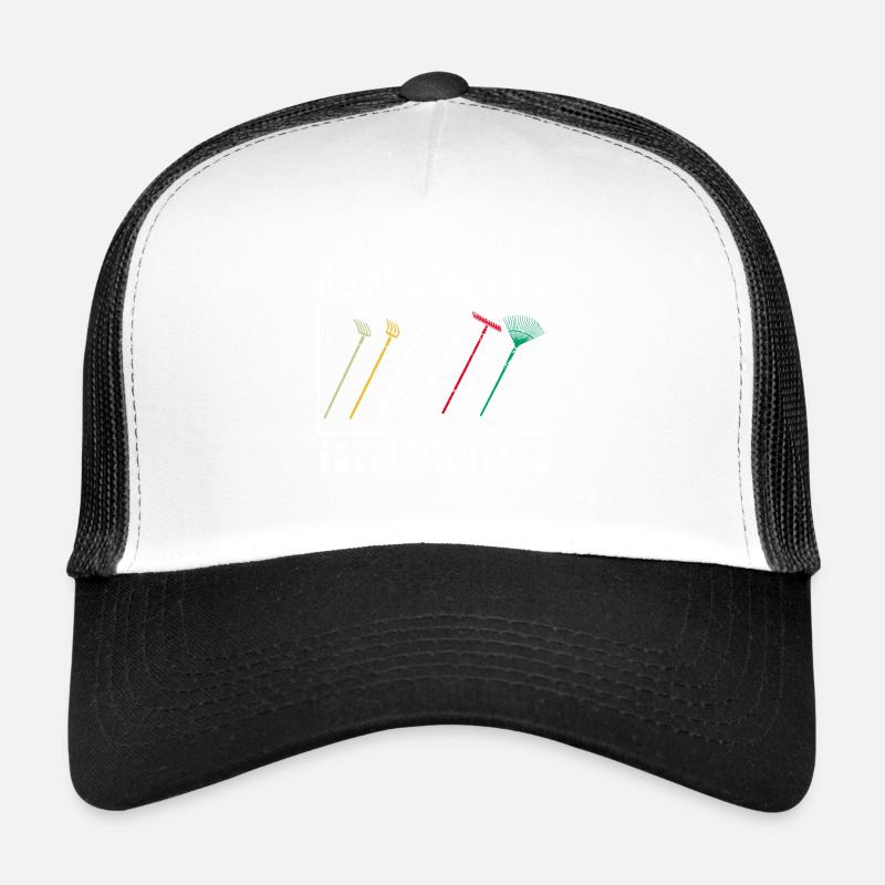 Rechenzentrumsleiter Rechen & Leiter Garten - Trucker Cap - Weiß/Schwarz