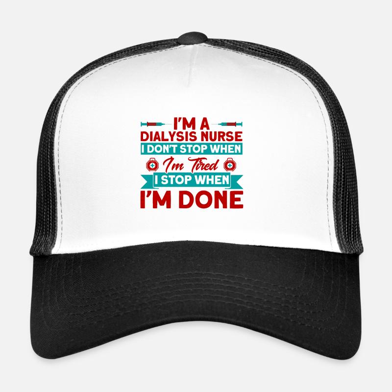 Traitement de dialyse Dialyse Dialyse Sœur Gesch Casquette trucker 