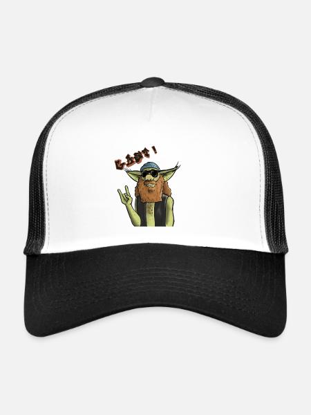 Gast rider - Casquette trucker  - blanc/noir - Devant