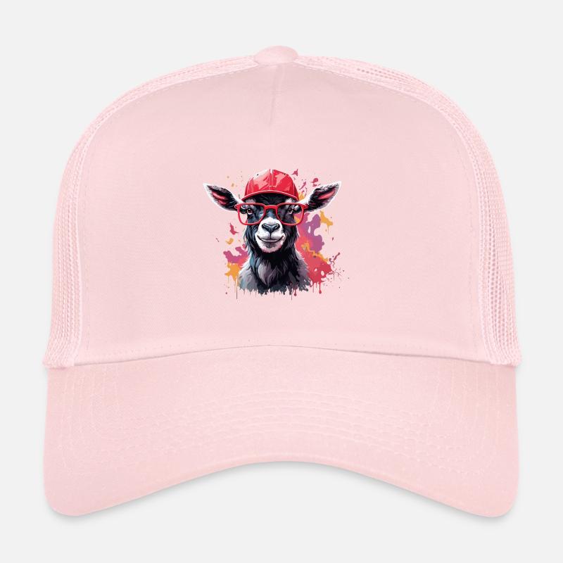 ziege Tier Kunst I cooles niedliches ziege Trucker Cap