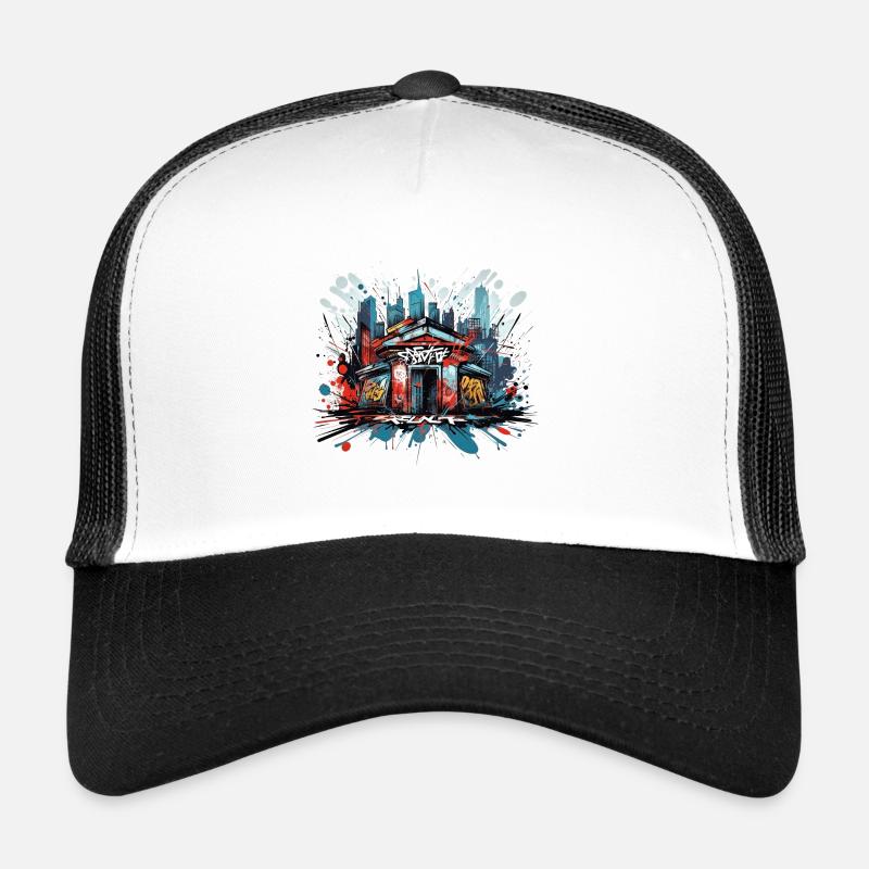 Eleganz des Tags cooles Urban Graffiti Design Trucker Cap