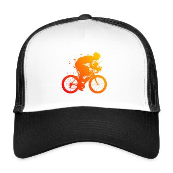 Road Cycling Road Bike Road Bike Men Road Cycling - Trucker Cap - white/black - Front