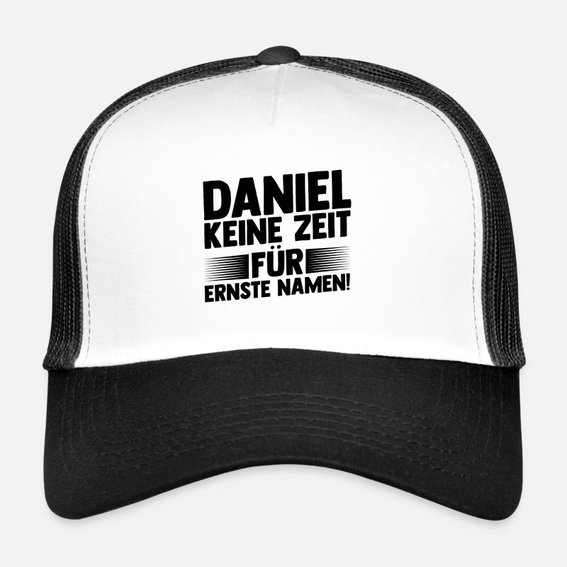 First name Daniel - Trucker Cap - white/black