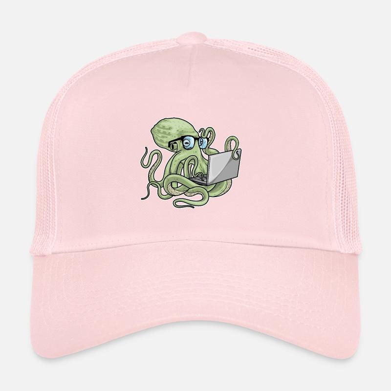 Octopus Laptop Trucker Cap