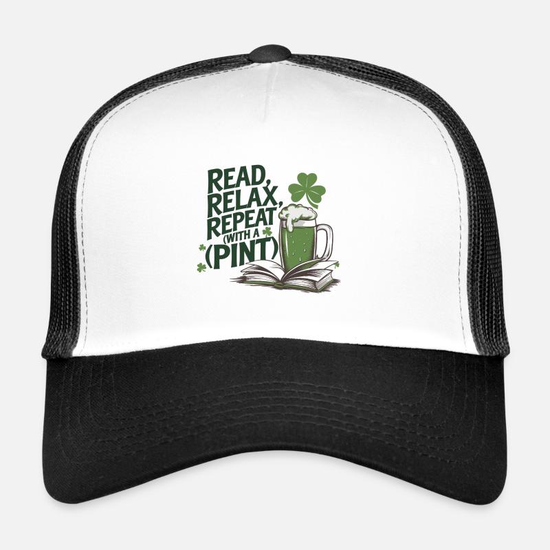 Read, relax, repeat – with a pint! Trucker Cap