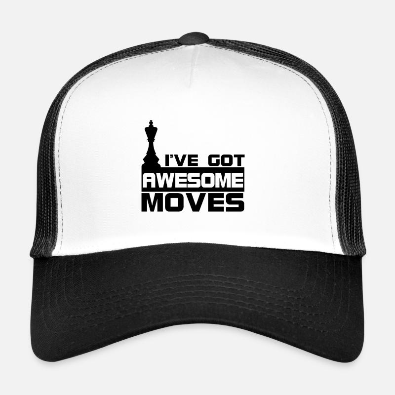 J’ai des mouvements impressionnants Pièces d’échecs Joueur d’échecs Casquette trucker 