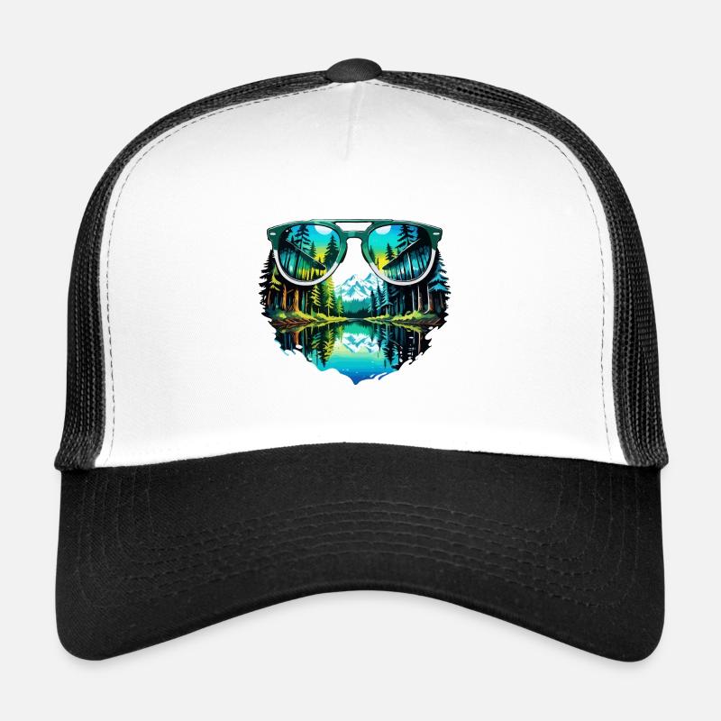 Sonnenbrille / Reflektion / Wald / Spiegelung Trucker Cap