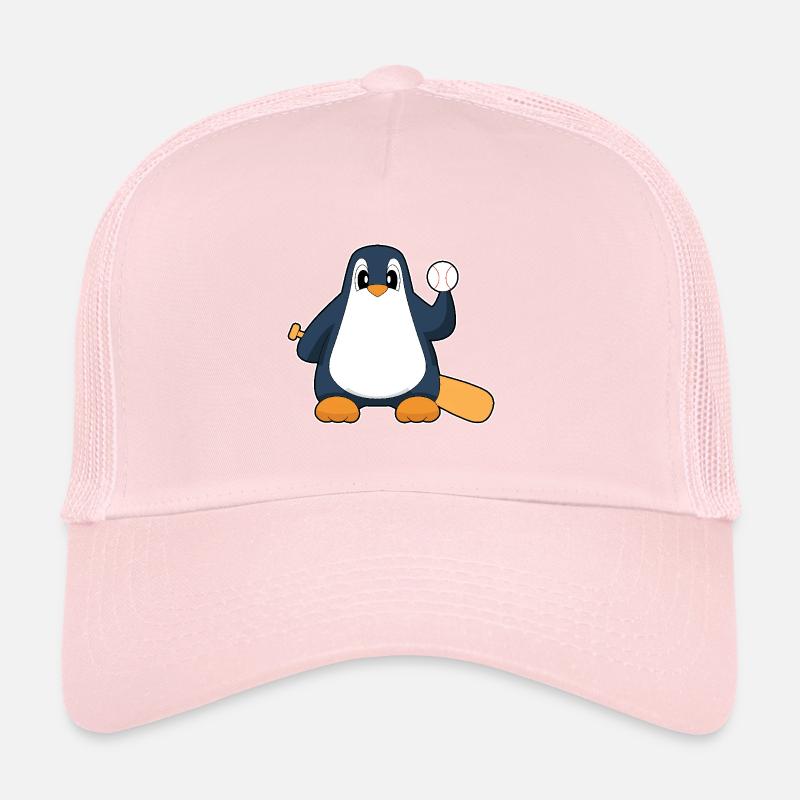 Pinguin Baseball Baseballschläger Trucker Cap