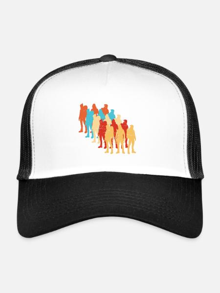 Women's Men's Bouldering Bouldering Climbing Climber - Trucker Cap - white/black - Front
