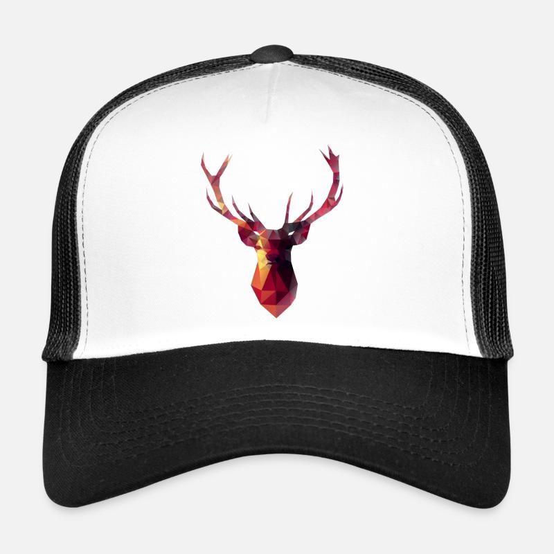 Red Stag - Trucker Cap - white/black