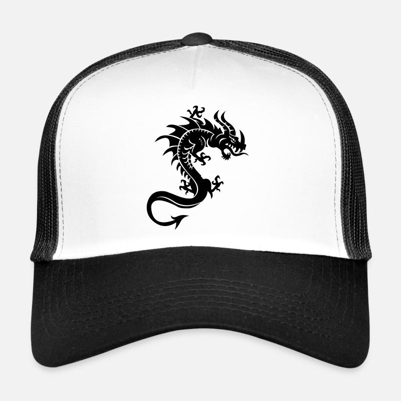 Dragon, Dragon, Tribal Trucker Cap