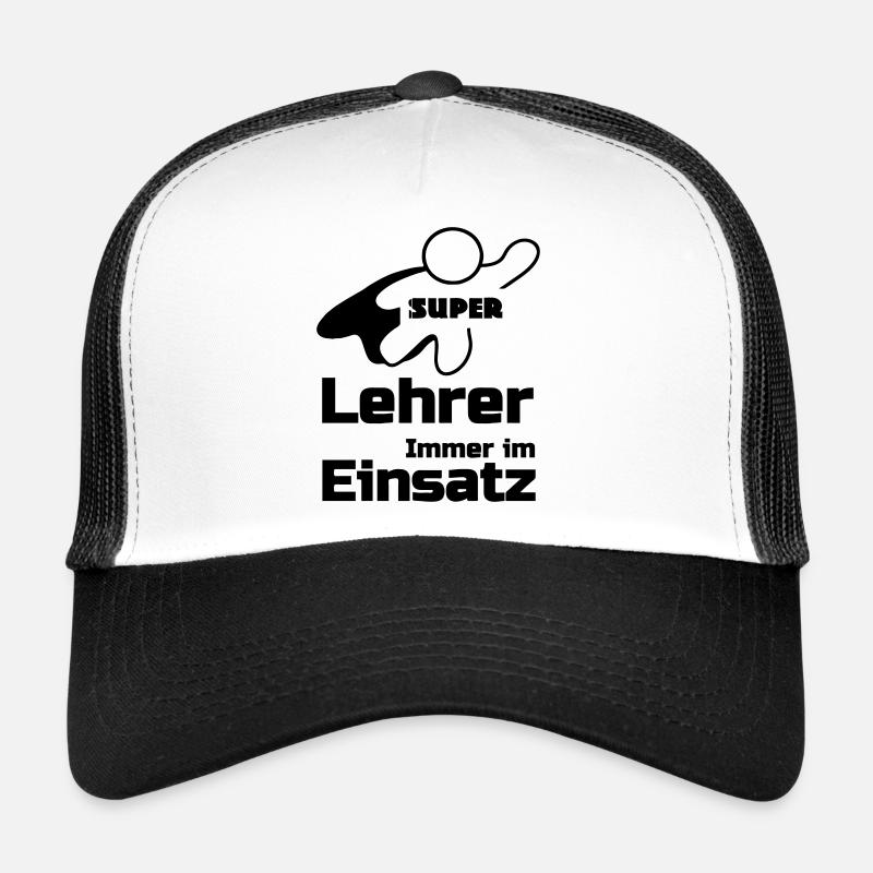 Super Lehrer Geschenk - Trucker Cap - Weiß/Schwarz