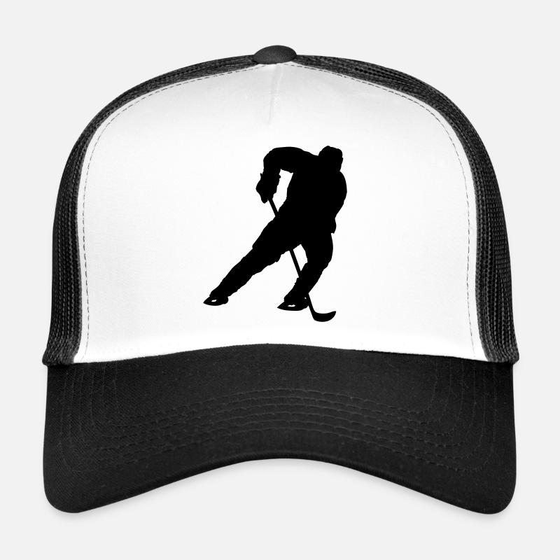 Eishockey - Trucker Cap - Weiß/Schwarz
