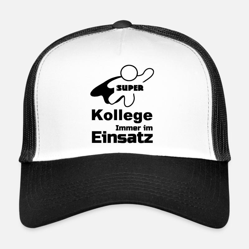Super Kollege Geschenk - Trucker Cap - Weiß/Schwarz