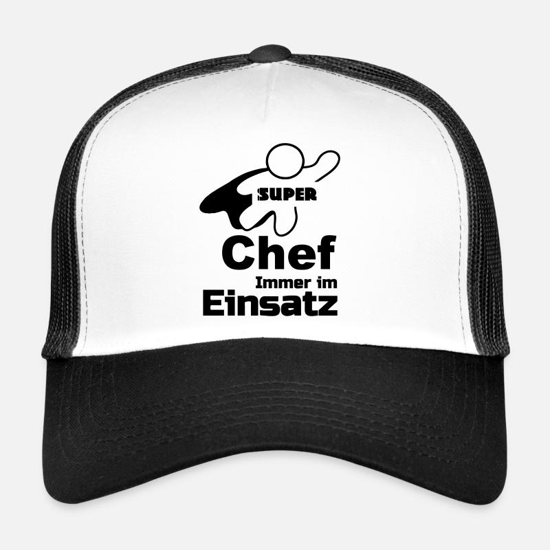Super Chef Geschenk - Trucker Cap - Weiß/Schwarz