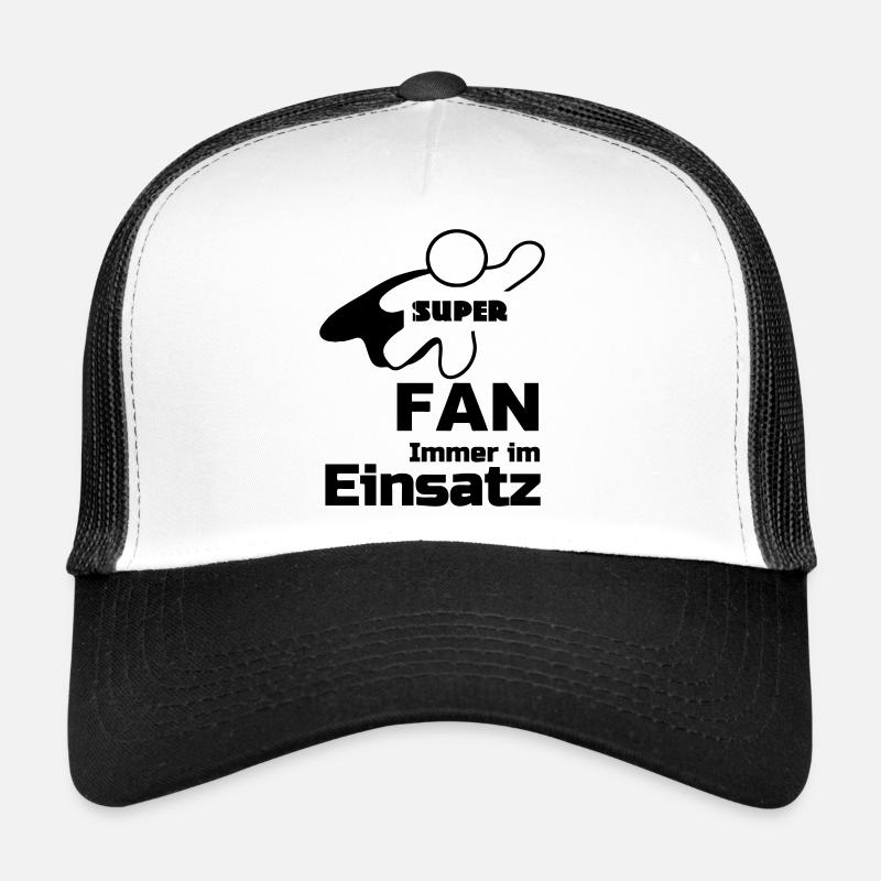 Super Fan Geschenk - Trucker Cap - Weiß/Schwarz