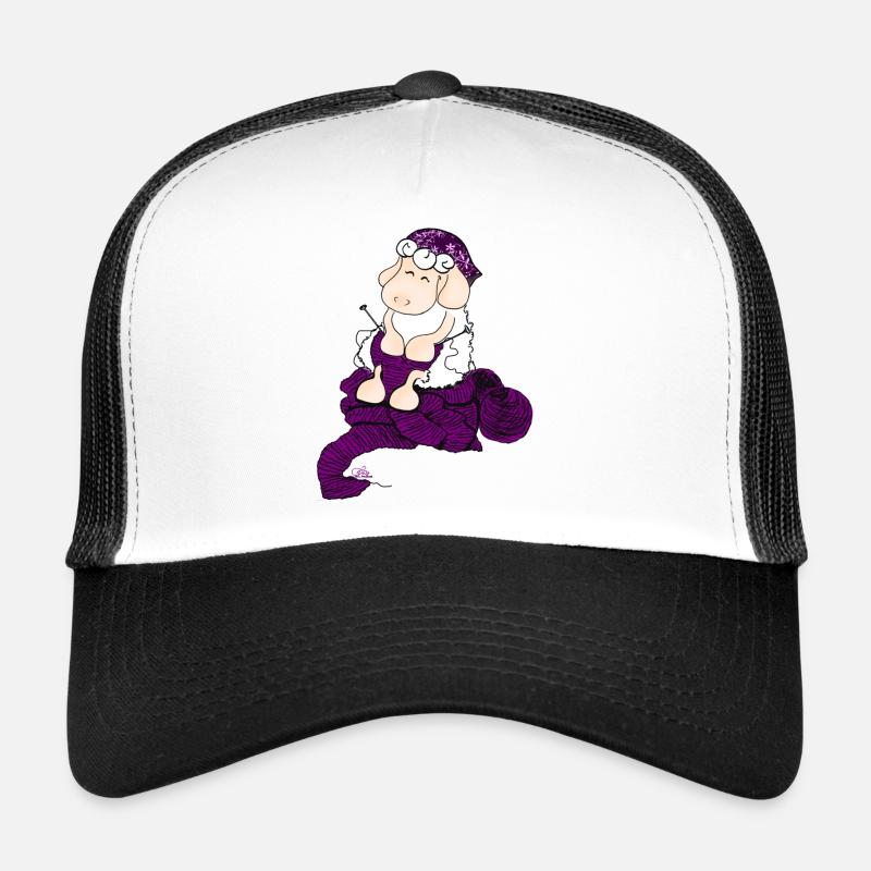 Knitting Sheep - Knitting Sheep Trucker Cap